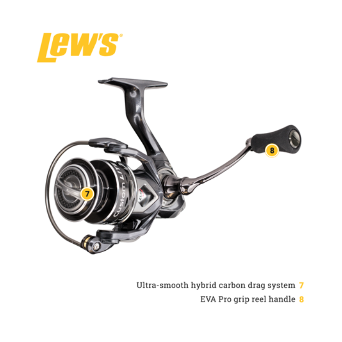LEW'S CUSTOM LITE 200 SPINNING REEL 6.2 11BB