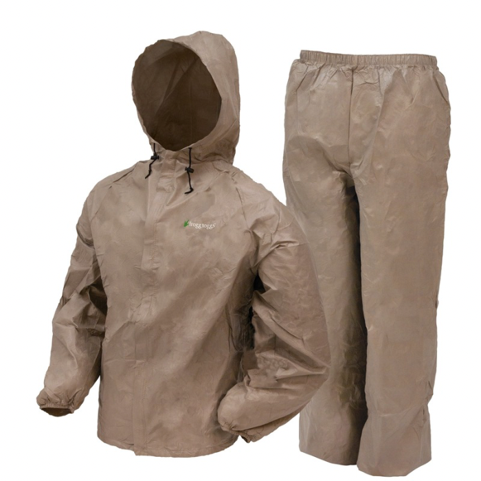FROGG TOGGS ULTRA LITE RAIN SUIT KHAKI XL