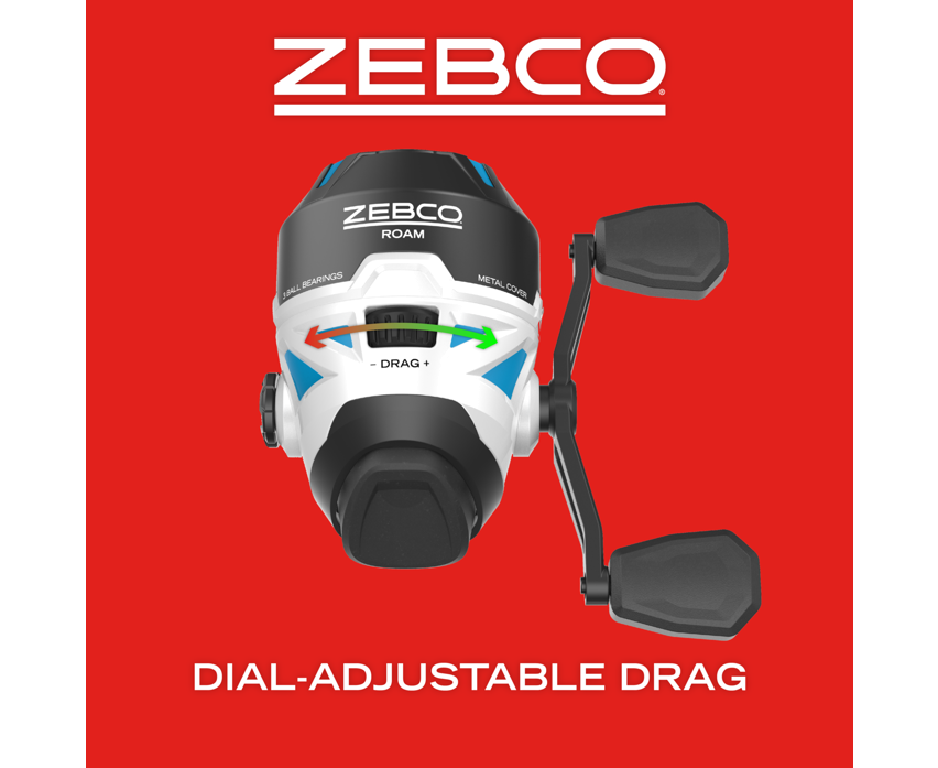 ZEBCO ROAM BLUE SPINCAST REEL 10#