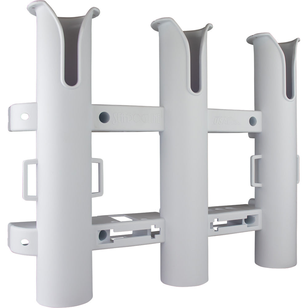SEA-DOG TRIPLE THREAT THREE POLE ROD HOLDER - WHITE