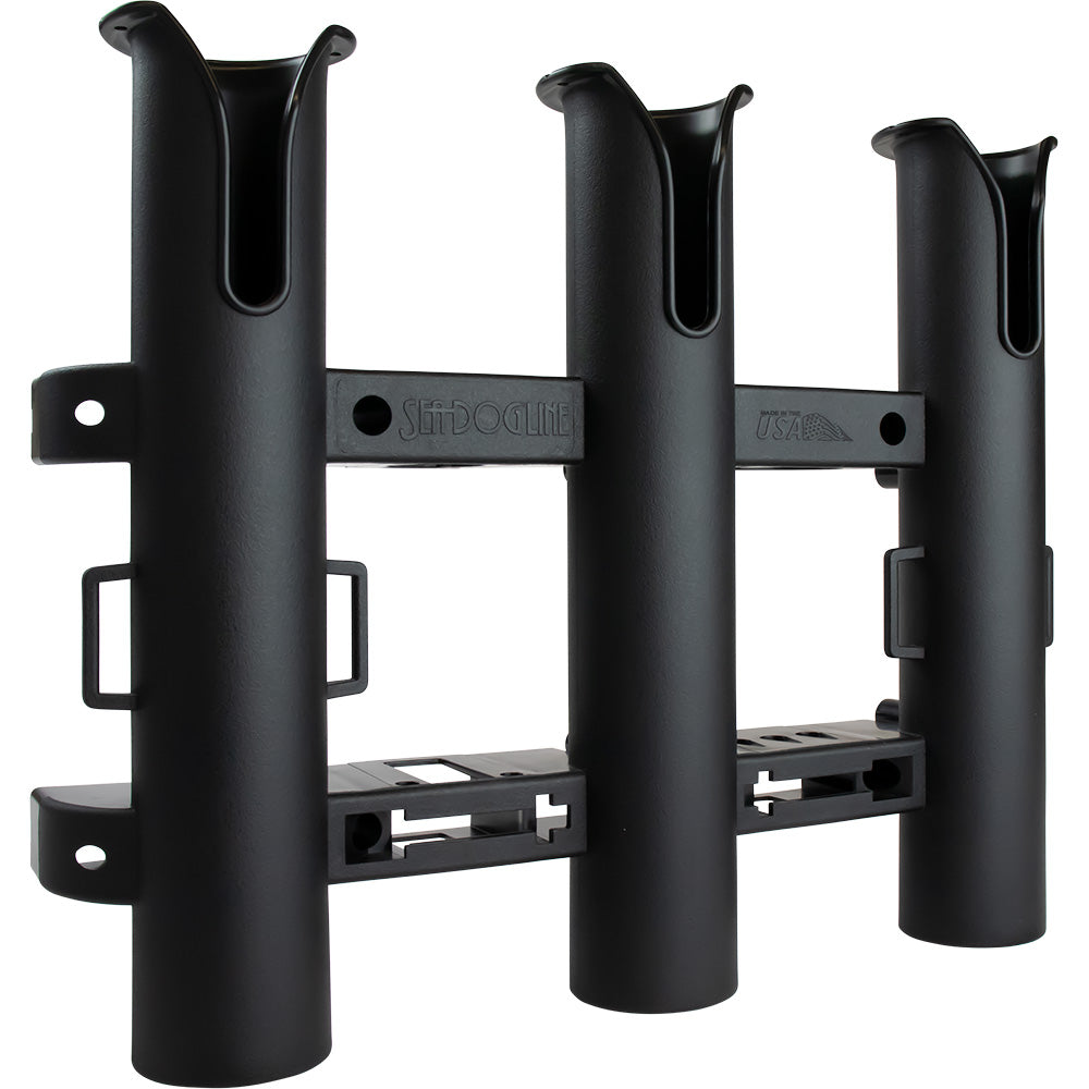 SEA-DOG TRIPLE THREAT THREE POLE ROD HOLDER - BLACK