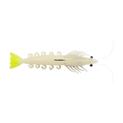 Berkley Powerbait Saltwater Shrimperor - 5" - Glow/Chartreuse
