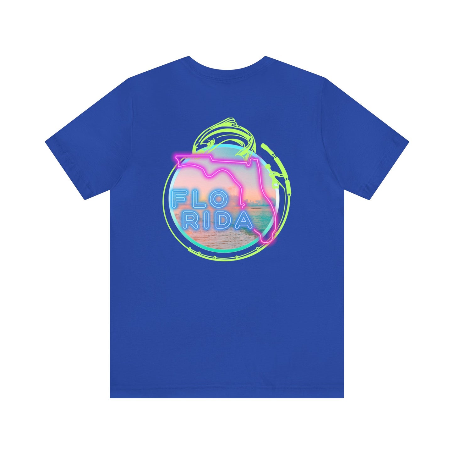 GFC Neon Florida Reel PJ Shirt Blue
