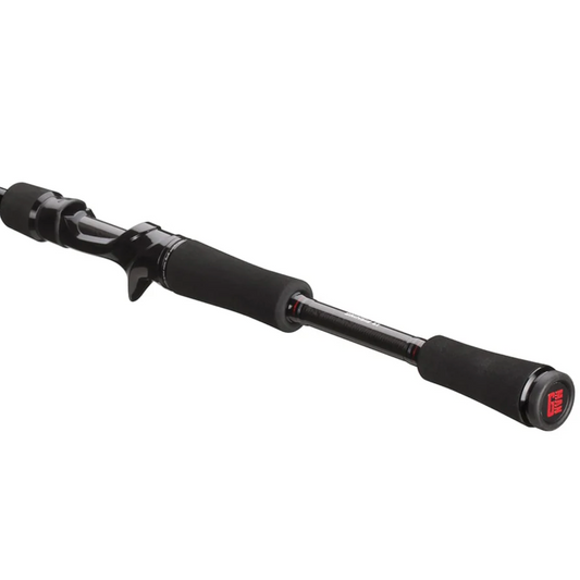 Fishing rod on a white background
