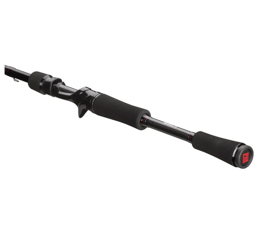 Fishing rod on a white background