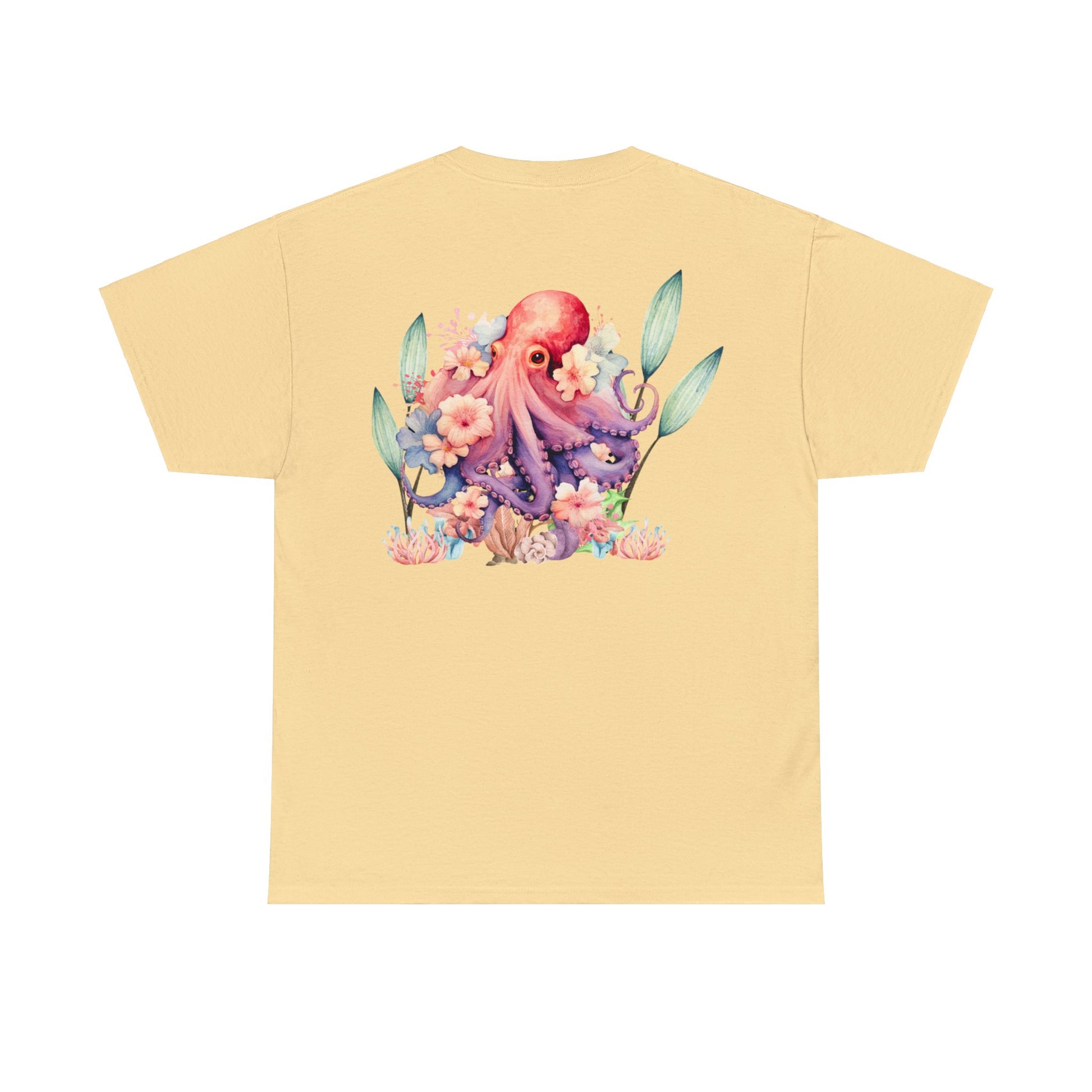 GFC Hibiscus & Octopus Tee Citron