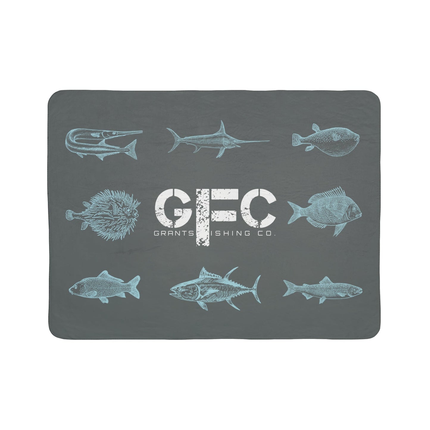 GFC FISHY FLEECE SHERPA BOAT BLANKET