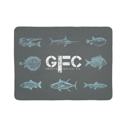 GFC FISHY FLEECE SHERPA BOAT BLANKET