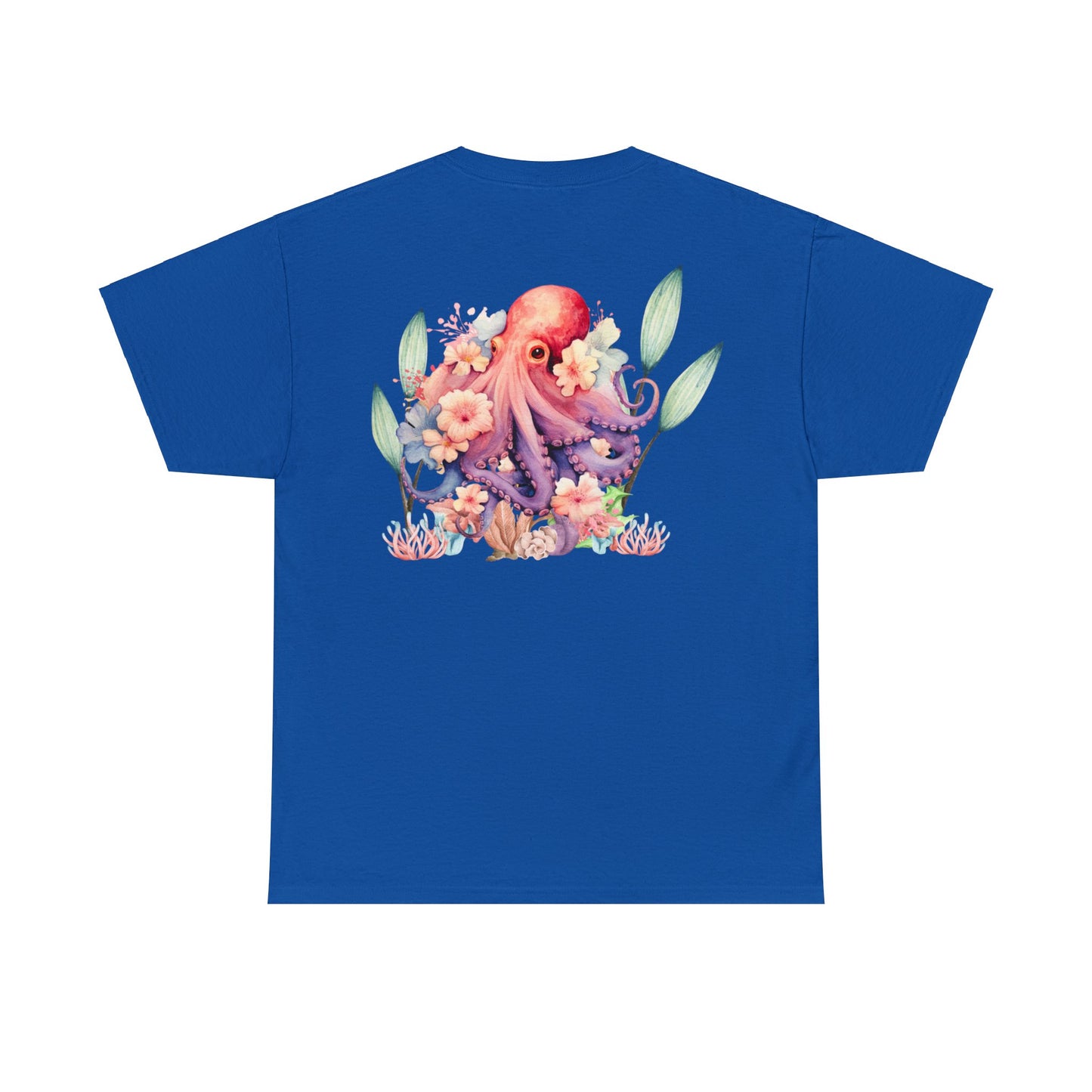 GFC Hibiscus & Octopus Tee Blue