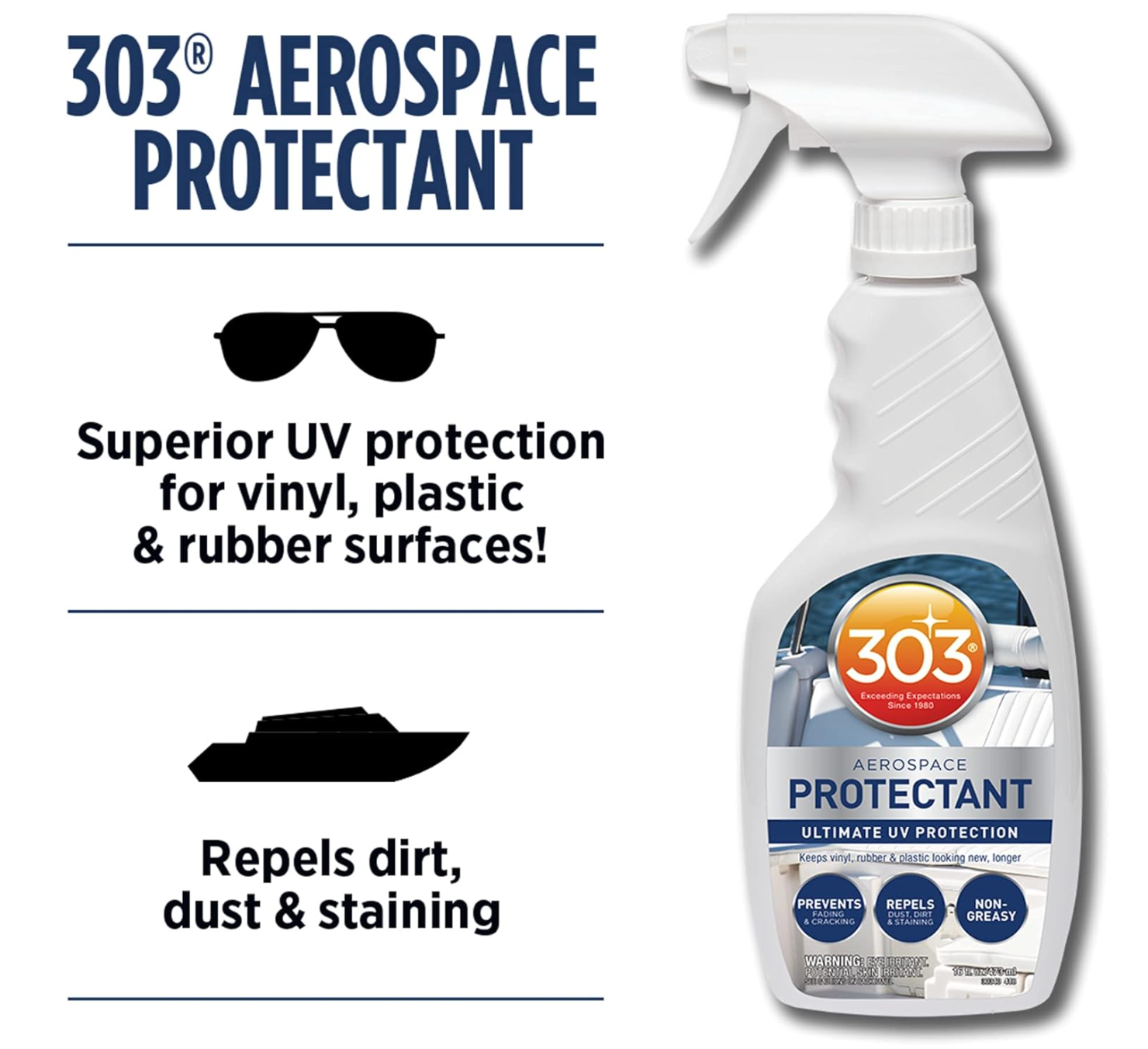 303 Aerospace Protectant spray bottle with text on a white background