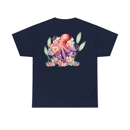 GFC Hibiscus & Octopus Tee NAvy