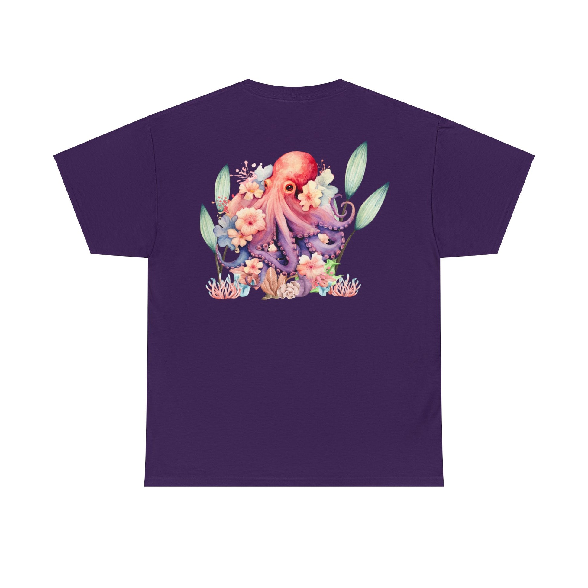 GFC Hibiscus & Octopus Tee Purple