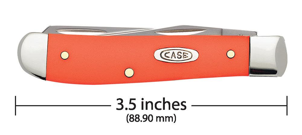 CASE TRAPPER MINI 2 BLADE 3.5" ORANGE