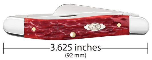 CASE STOCKMAN MEDIUM 4 5/8" 3 BLADE - DARK RED BONE
