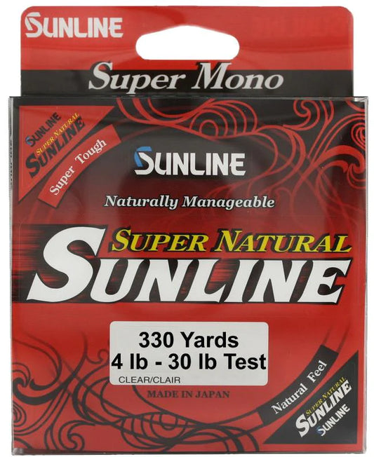 SUNLINE SUPER NATURAL 330 YD NATURAL CLEAR 4 LB