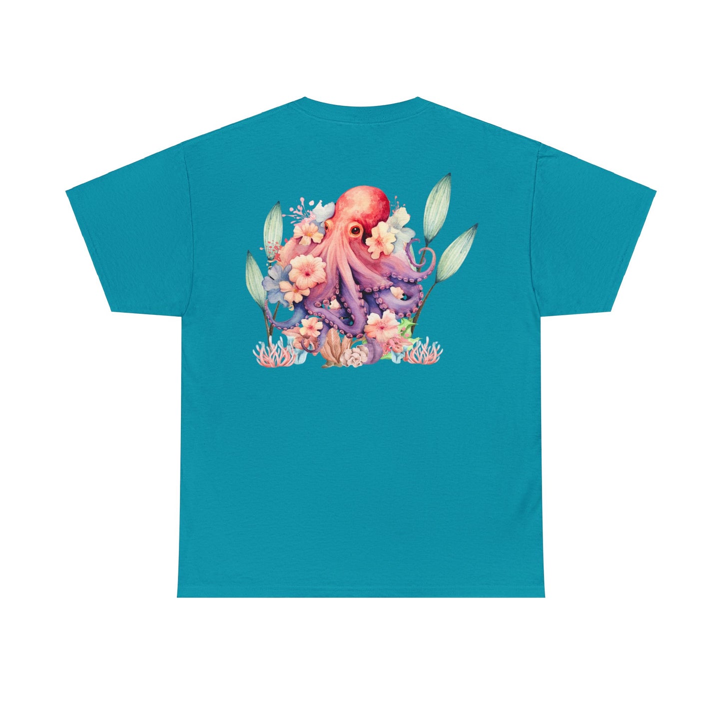 GFC Hibiscus & Octopus Tee Teal