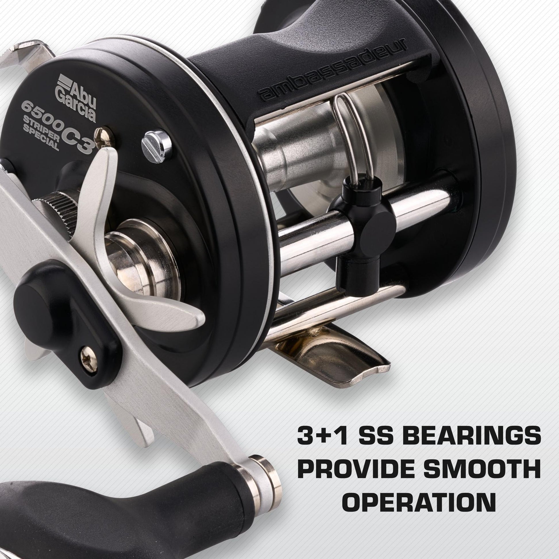 ABU GARCIA C3 STRIPER SPECIAL ROUND REEL 4BB 5.3