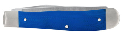 CASE TRAPPER 2 BLADE 4 1/8" BLUE G-10