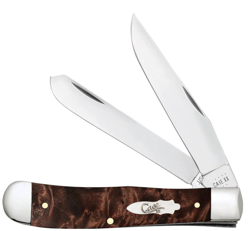 CASE TRAPPER 4 1/8" 2 BLADE BROWN MAPLE