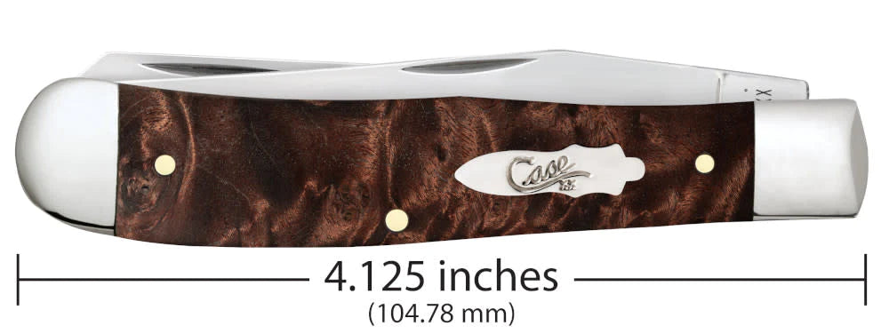 CASE TRAPPER 4 1/8" 2 BLADE BROWN MAPLE