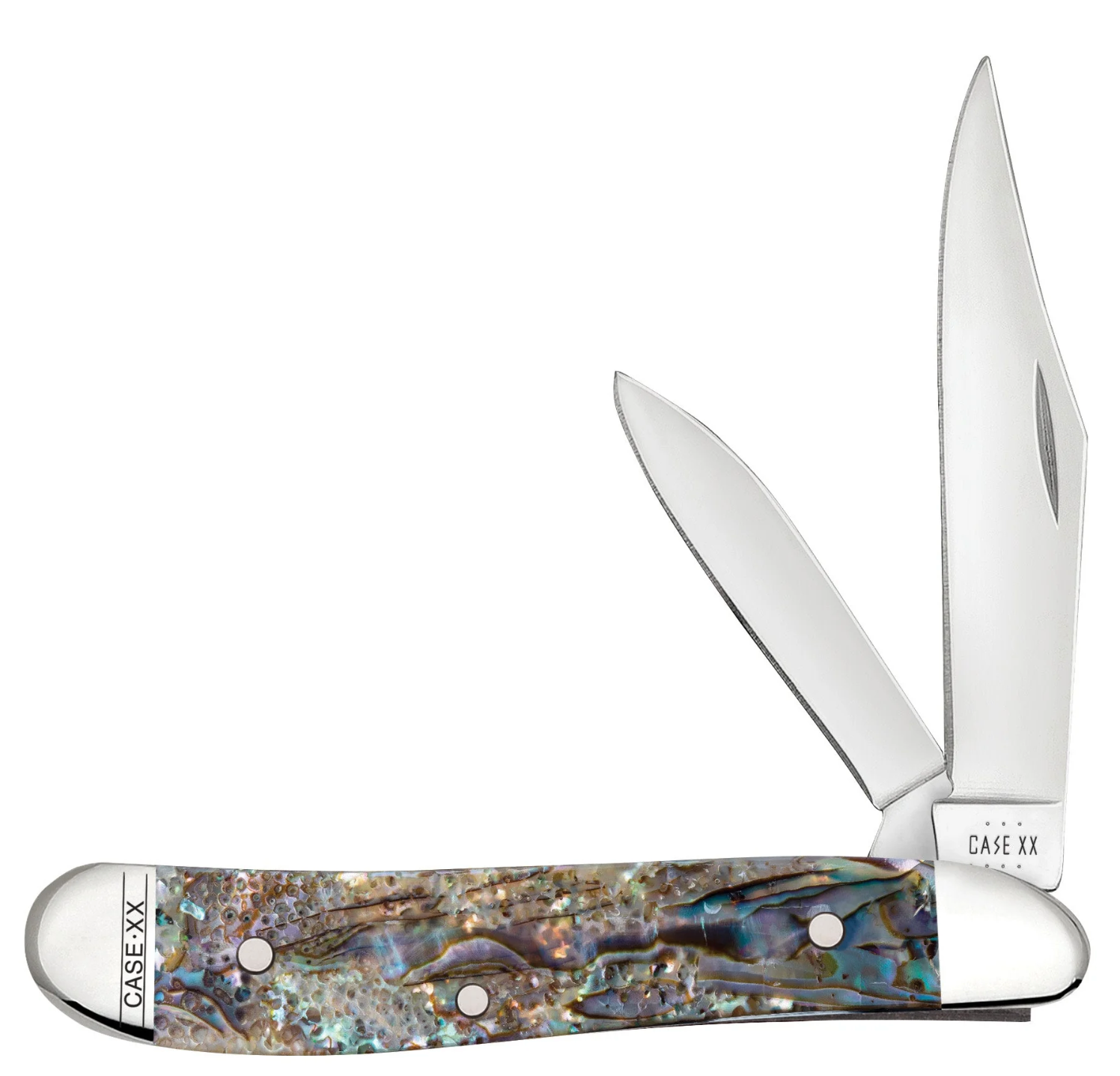 CASE PEANUT 2 BLADE 2 7/8" ABALONE