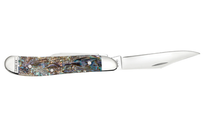 CASE PEANUT 2 BLADE 2 7/8" ABALONE