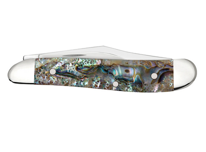 CASE PEANUT 2 BLADE 2 7/8" ABALONE