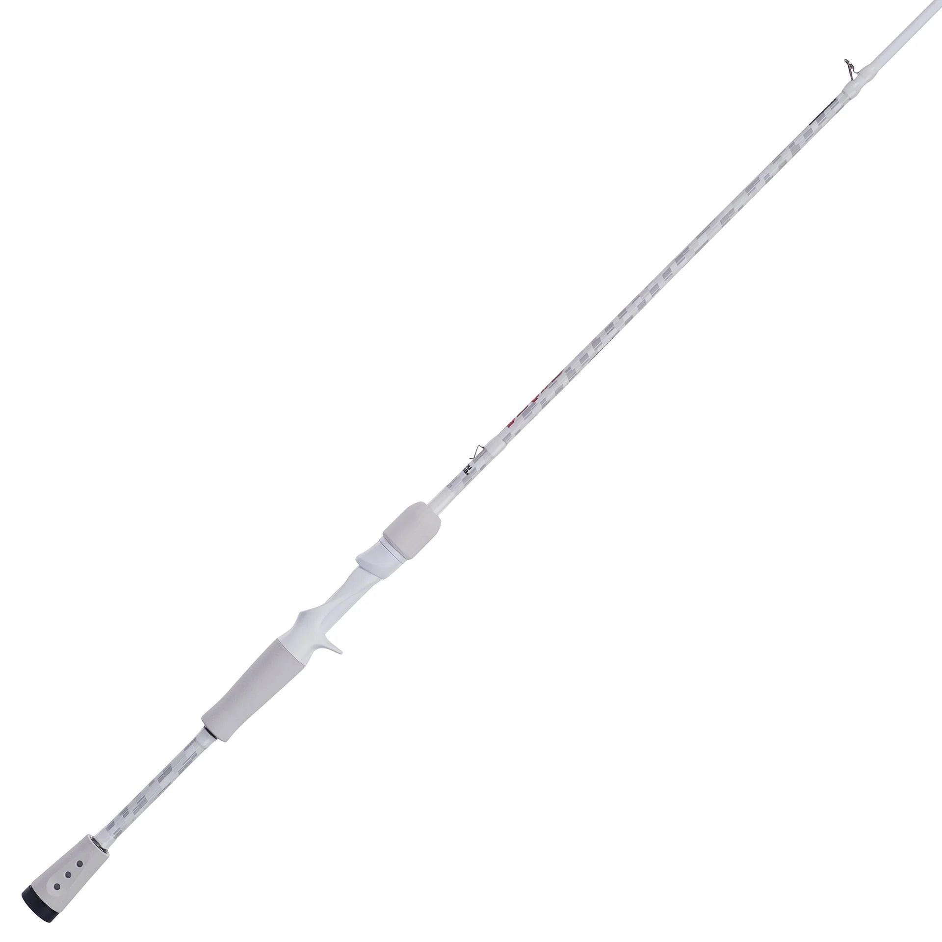 Fishing rod on a white background