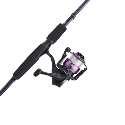 Fishing rod and reel set on a white background