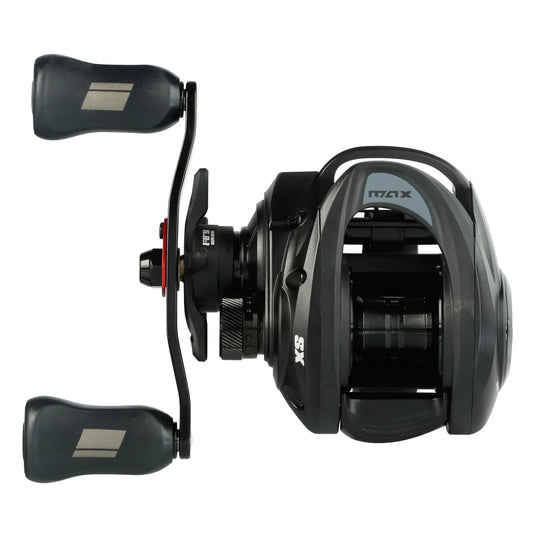 Fishing reel with a white background