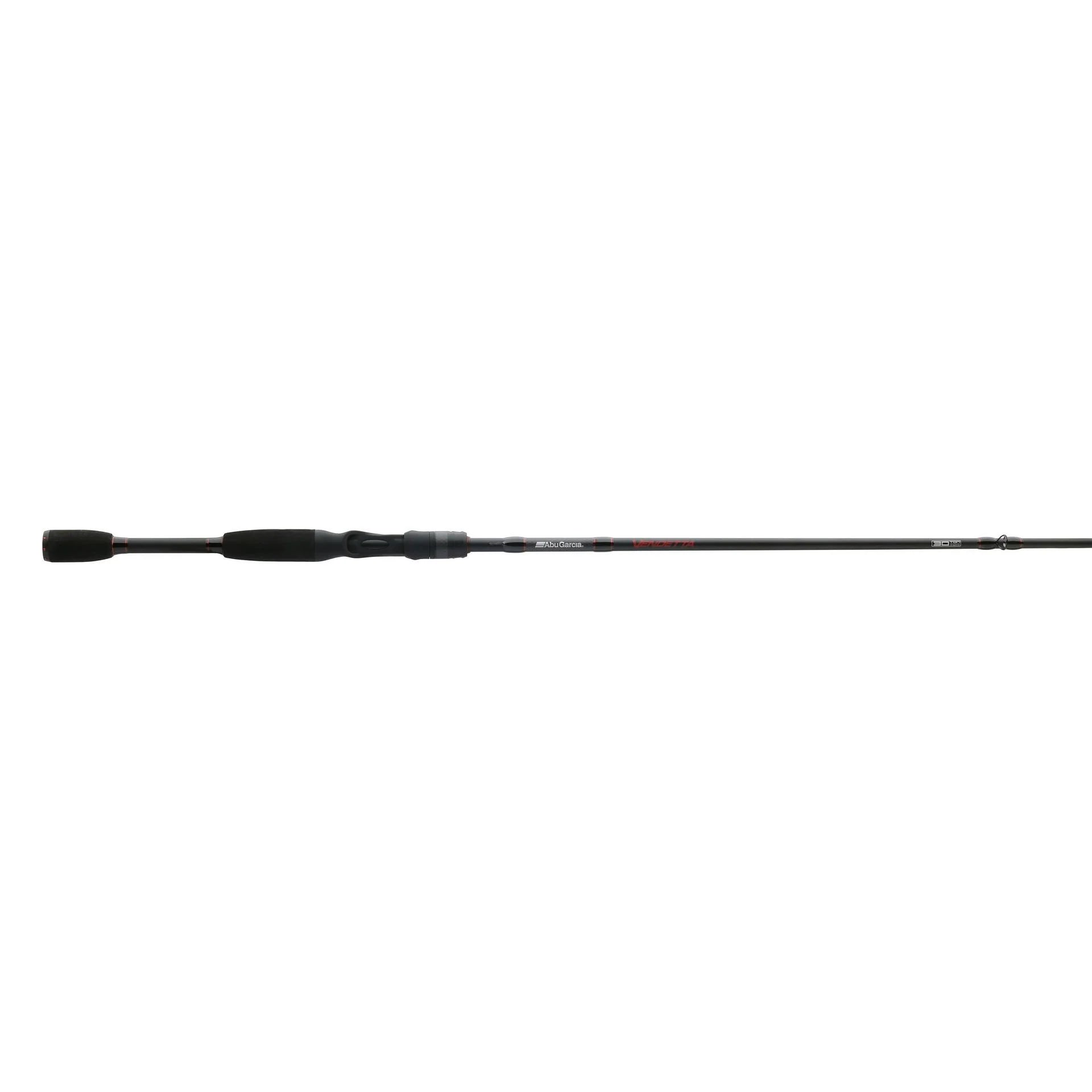 Fishing rod on a white background