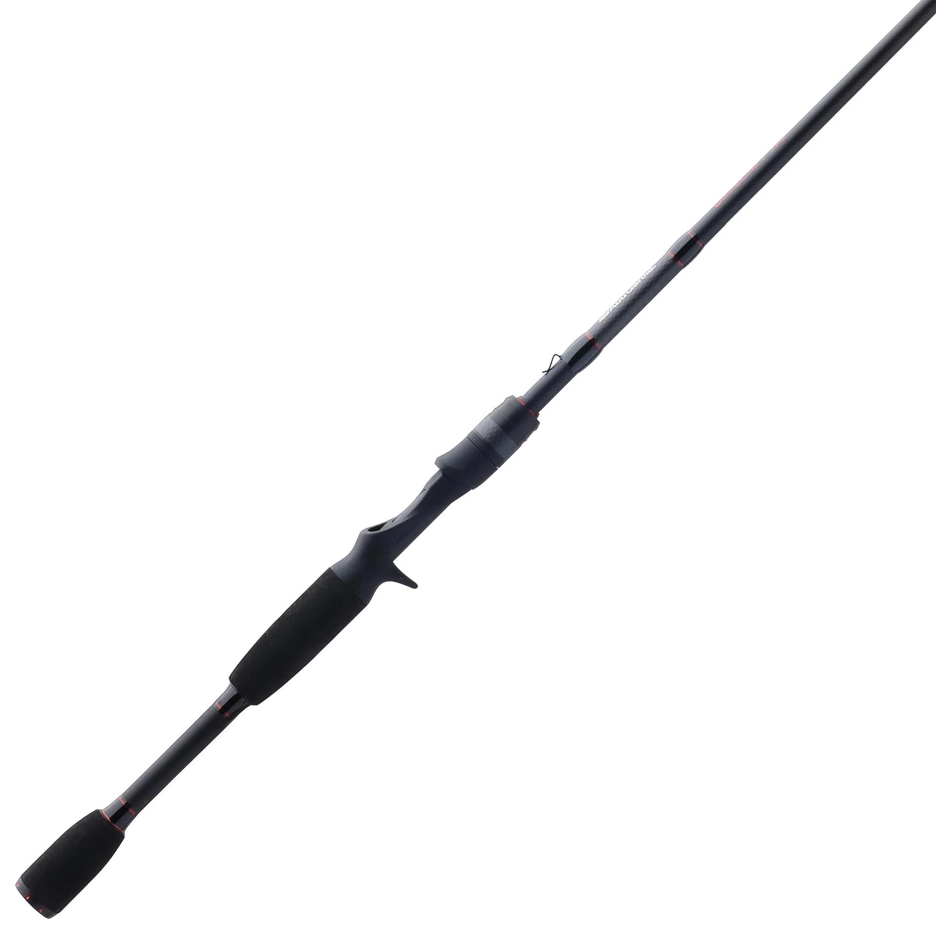 Fishing rod on a white background
