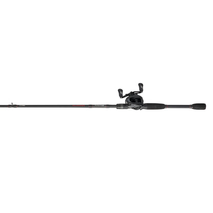 Fishing rod and reel set on a white background