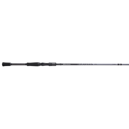 Black fishing rod on a white background