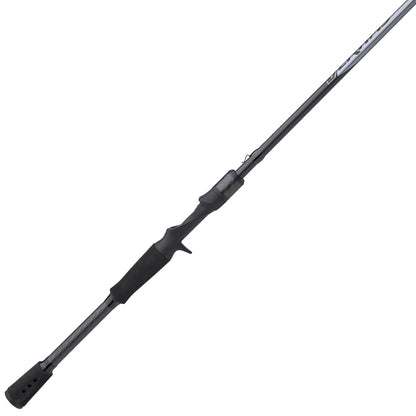 Black fishing rod on a white background