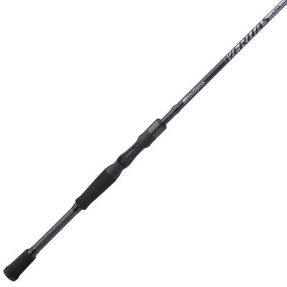 Black fishing rod on a white background