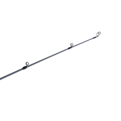 Black fishing rod on a white background