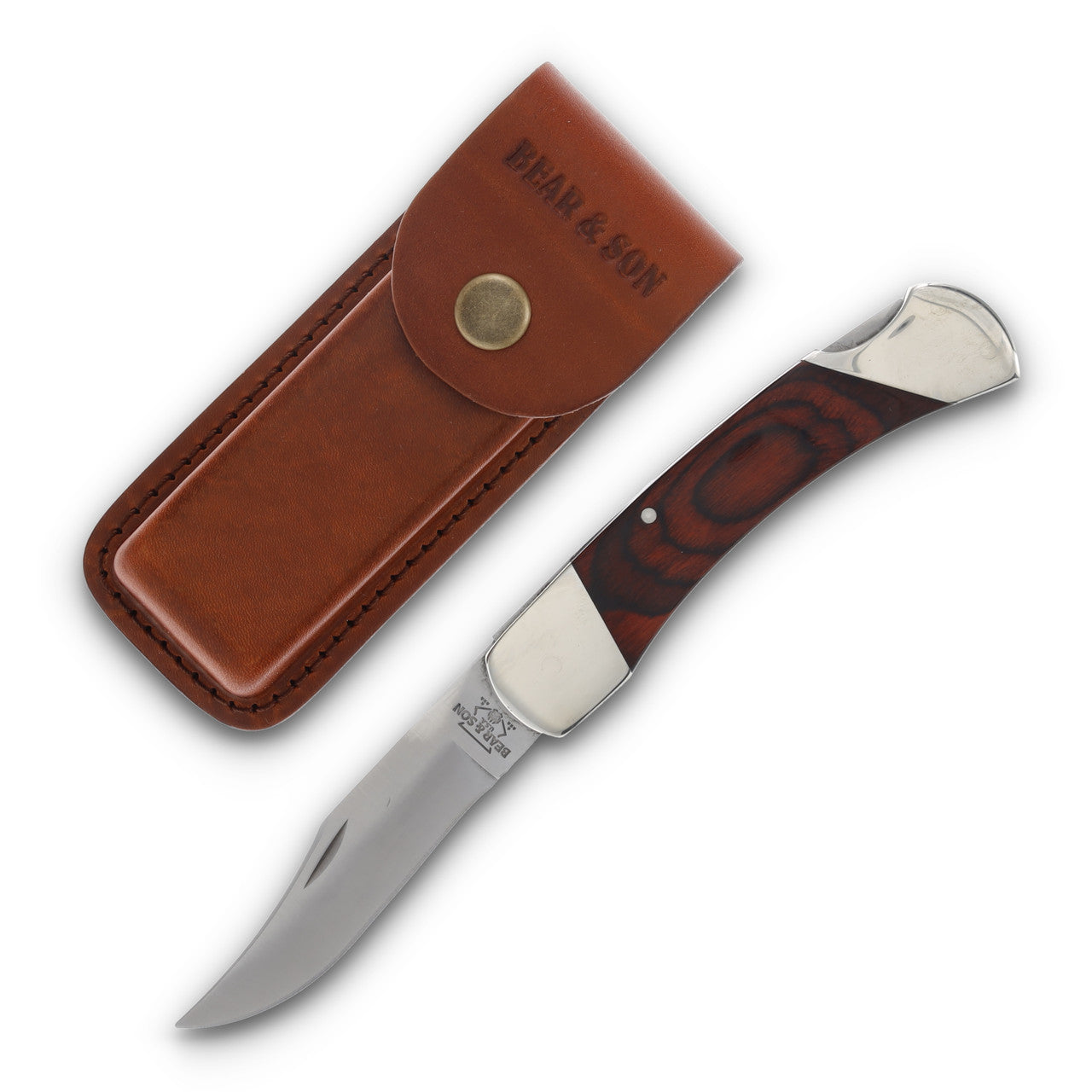 BEAR & SON LOCKBACK 3.75" ROSEWOOD