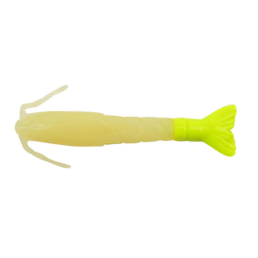 BERKLEY GULP! SALTWATER 3" SHRIMP GLO CHARTREUSE 6PK