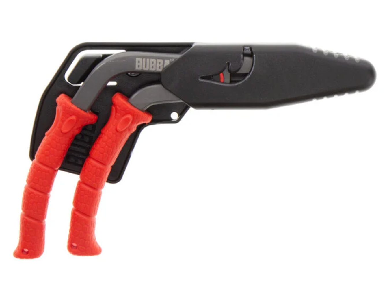 Black and red tool with 'Bubba' branding on a white background