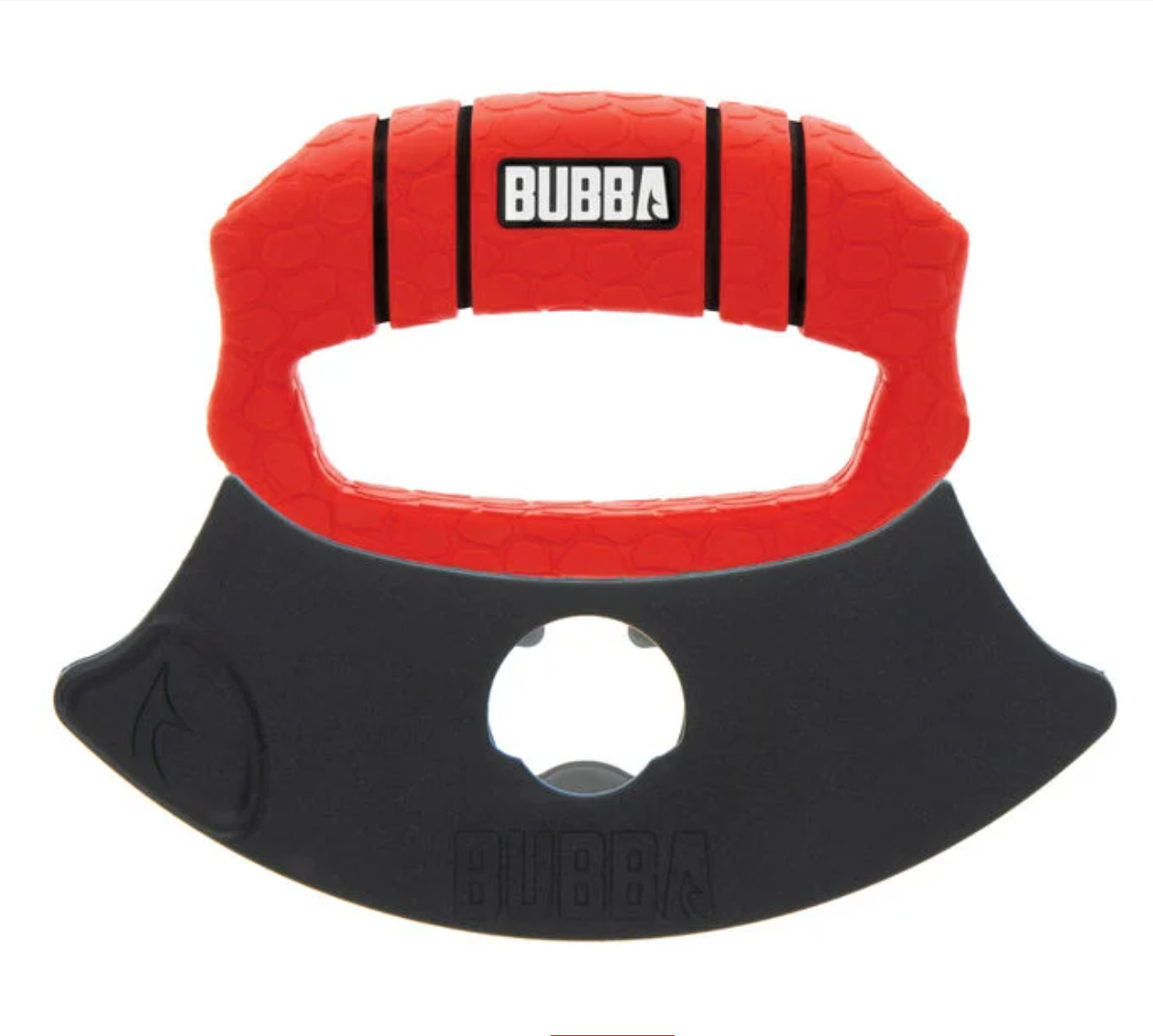 Red and black Bubba brand tool on a white background
