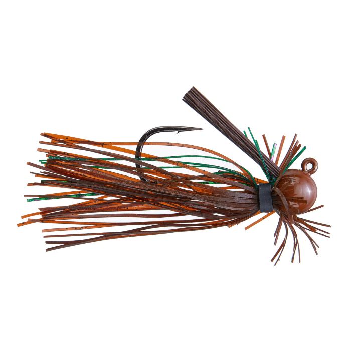 BUCKEYE LURES G-MAN BALLIN'OUT JIG BROWN MONEY 1/2 OZ