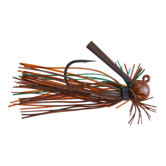 BUCKEYE LURES G-MAN BALLIN'OUT JIG BROWN MONEY 1/2 OZ