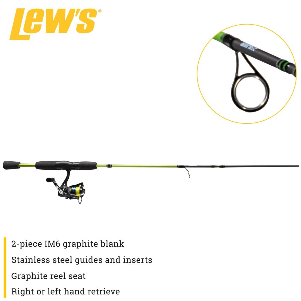 LEW'S CRAPPIE THUNDER SPINNING COMBO 2PC 4'6"