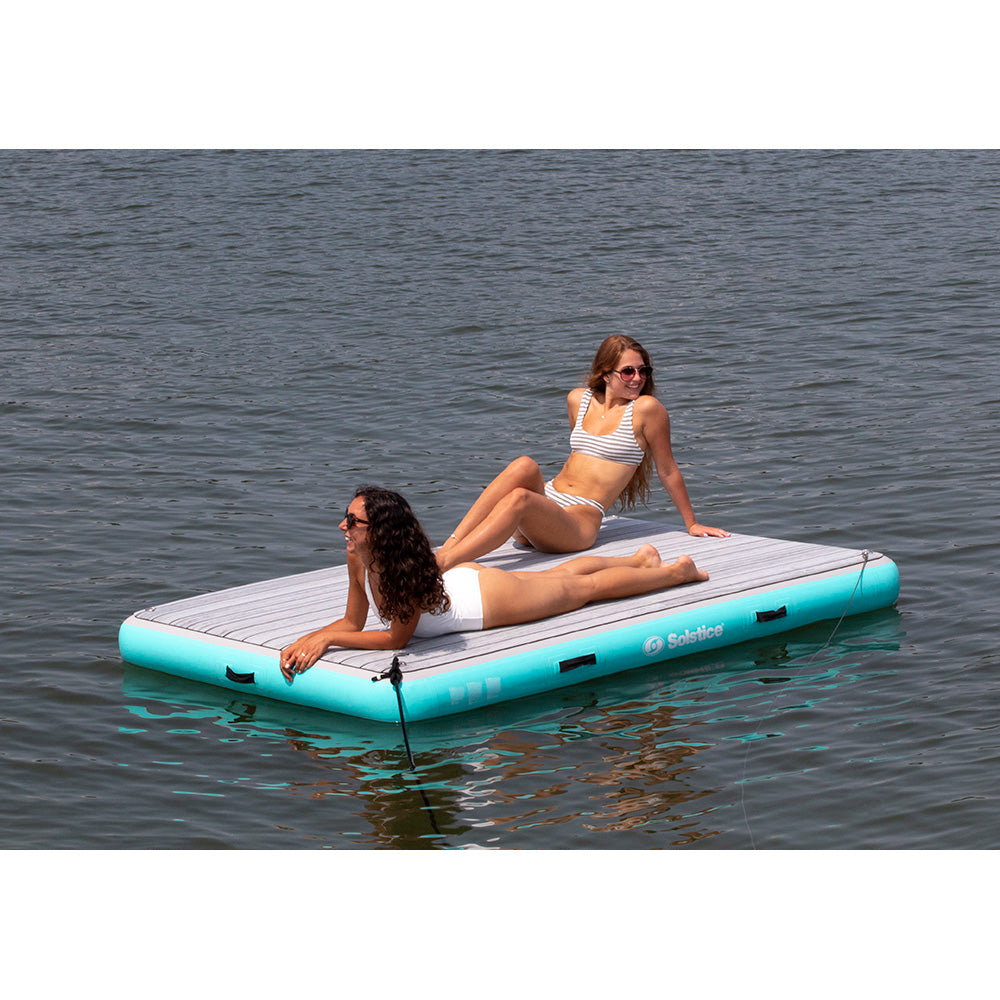 SOLSTICE WATERSPORTS 8' X 5' LUXE DOCK W/TRACTION PAD & LADDER