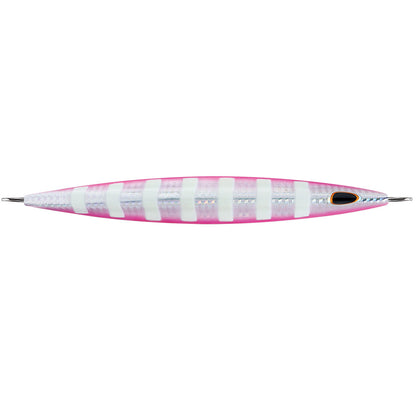 WILLIAMSON KENSAKI 280 JIG - 7.25" - 9-7/8OZ - SILVER PINK ZEBRA