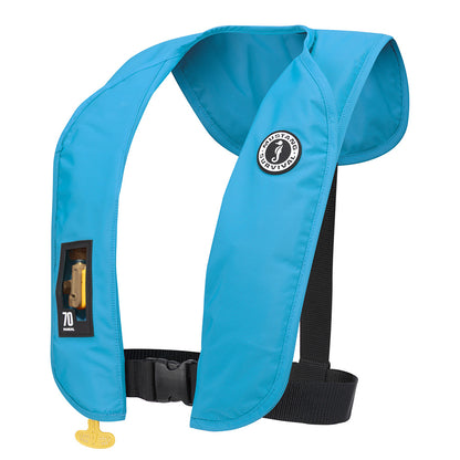 MUSTANG MIT 70 MANUAL INFLATABLE PFD - AZURE (BLUE)