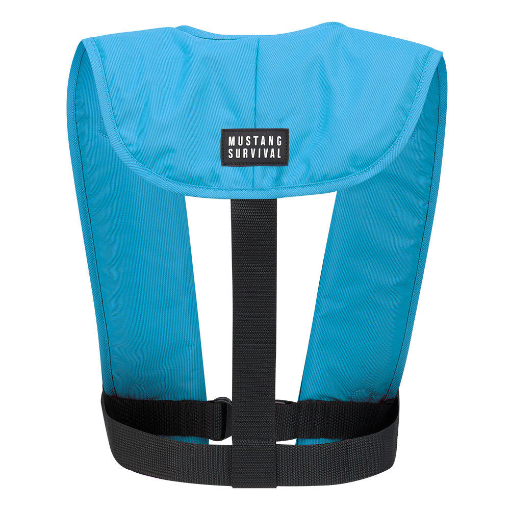 MUSTANG MIT 70 MANUAL INFLATABLE PFD - AZURE (BLUE)