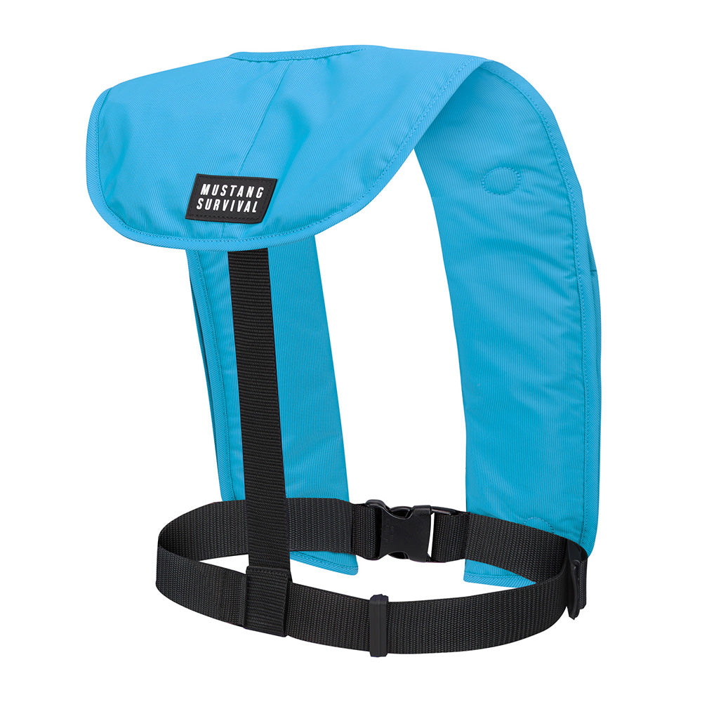 MUSTANG MIT 70 MANUAL INFLATABLE PFD - AZURE (BLUE)