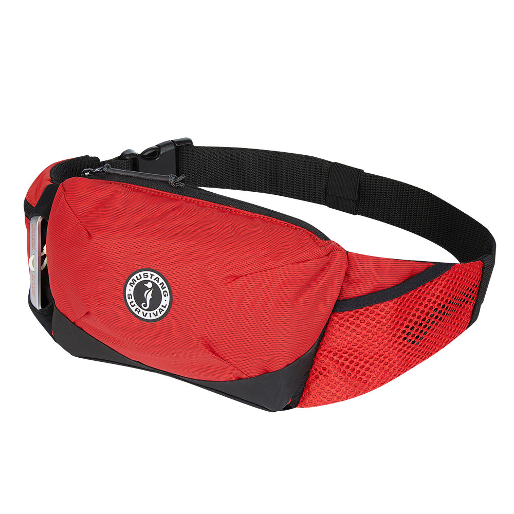 MUSTANG ESSENTIALIST MANUAL INFLATABLE BELT PACK - RED